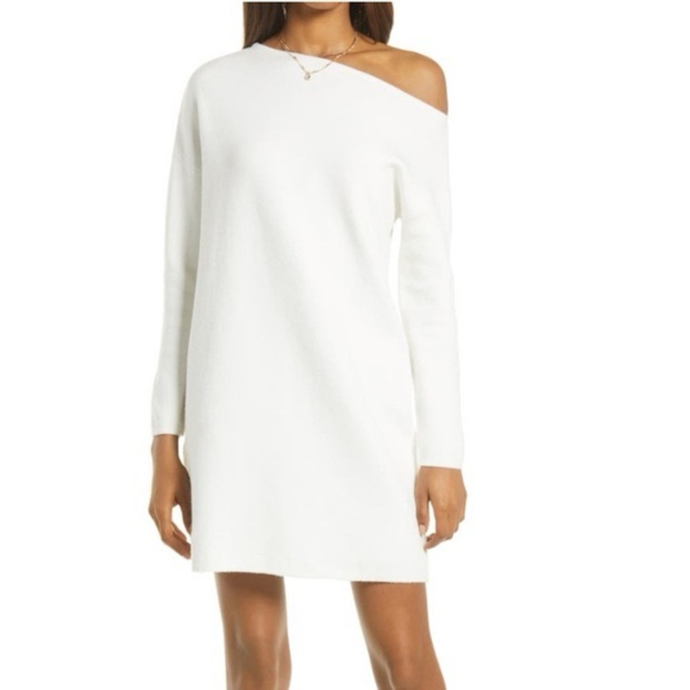 Treasure & Bond - Off the Shoulder Knit Dress
